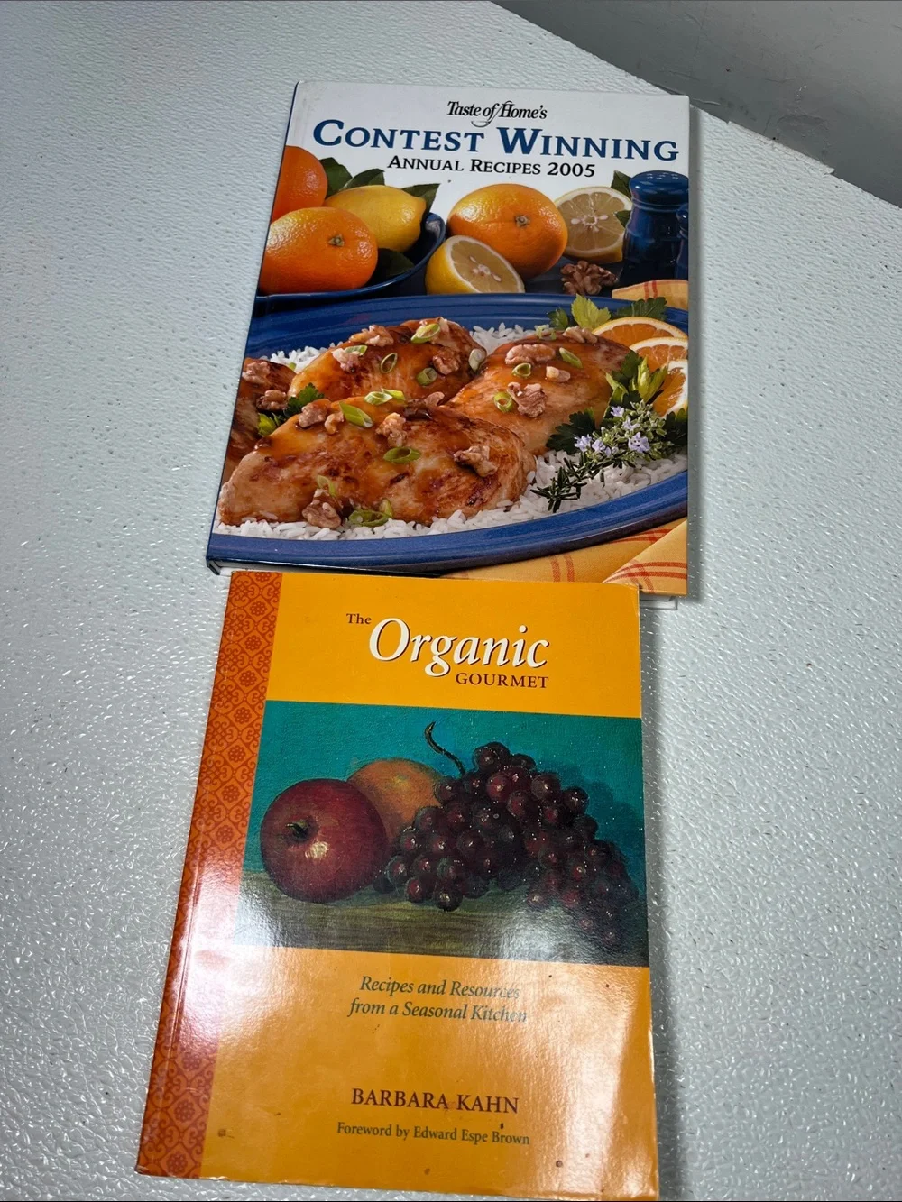 The Organic Gourmet and Contest Winning2005 Cookbooks Great Condition
